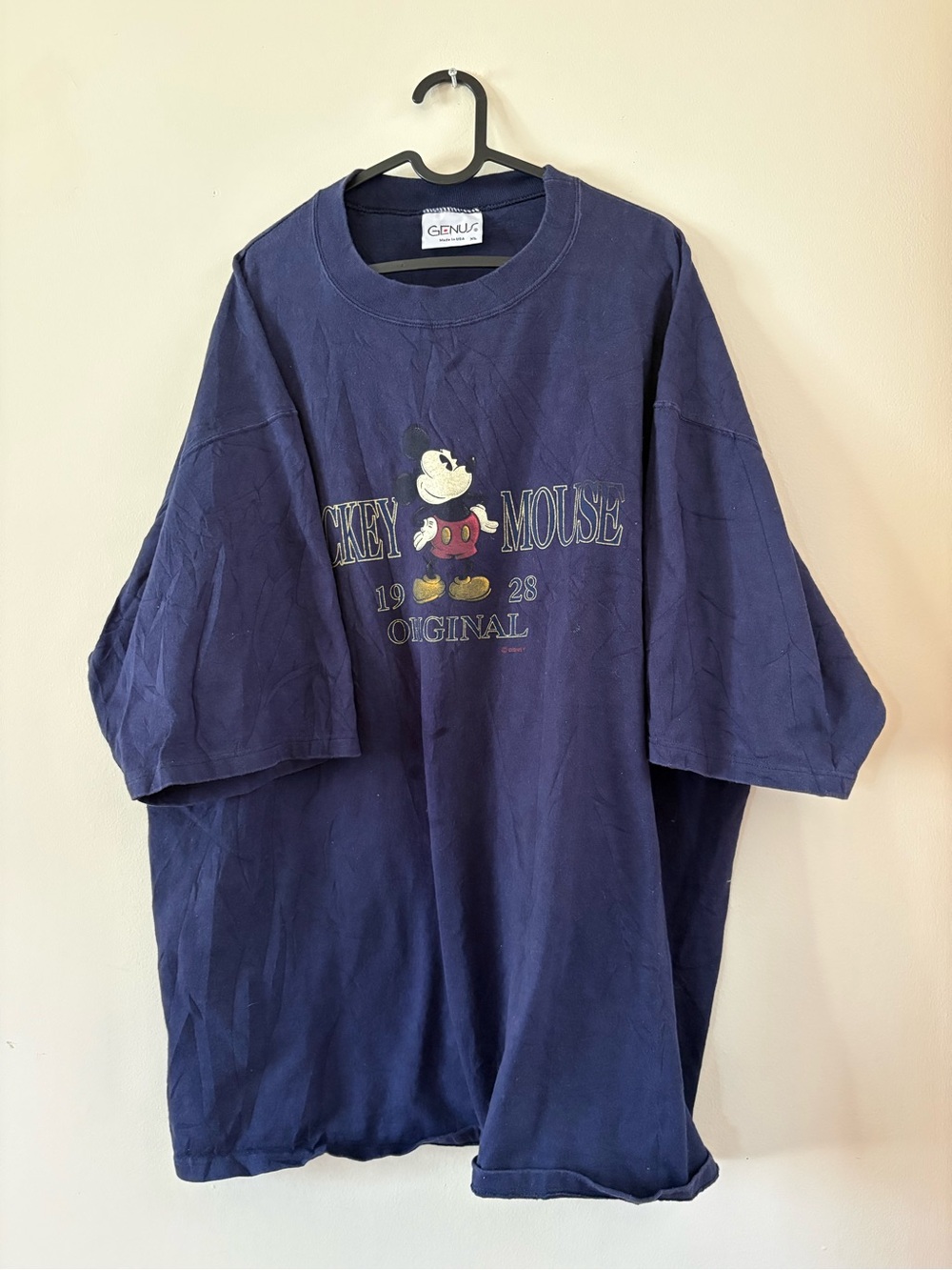 Vintage made in USA Mickey Mouse Navy Graphic Tee XL